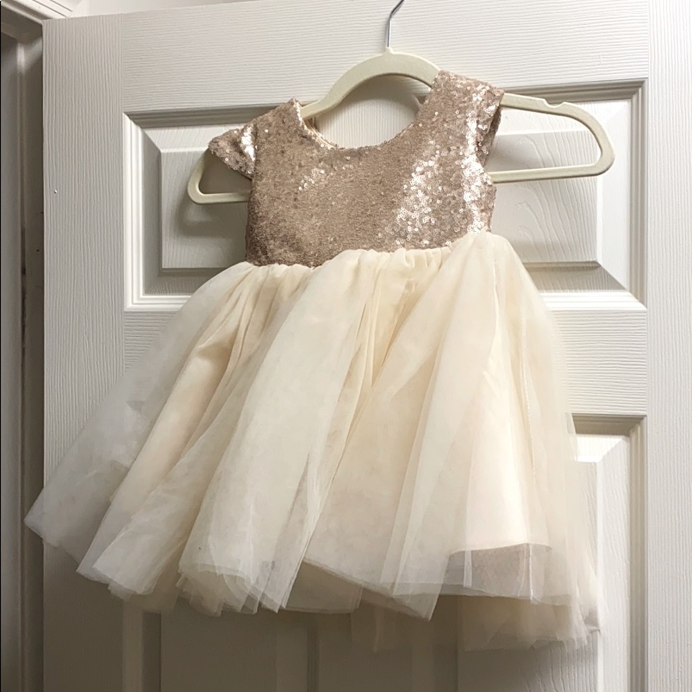 Rose Gold Sequin Dress